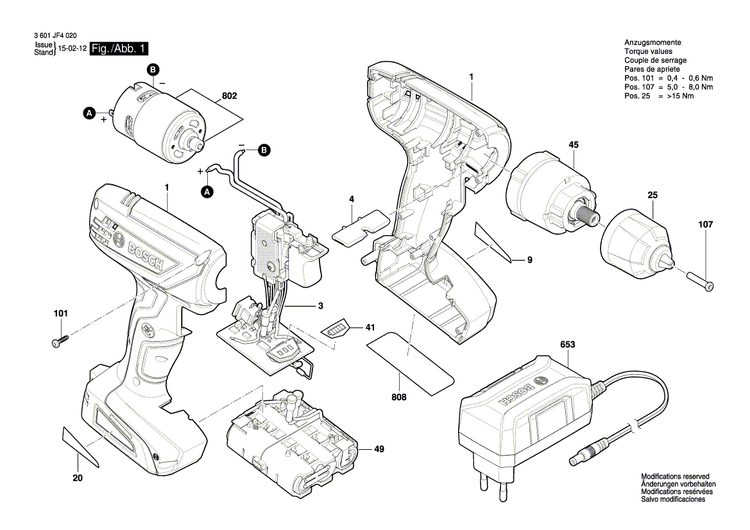 New Genuine Bosch 2609199926 Battery Set