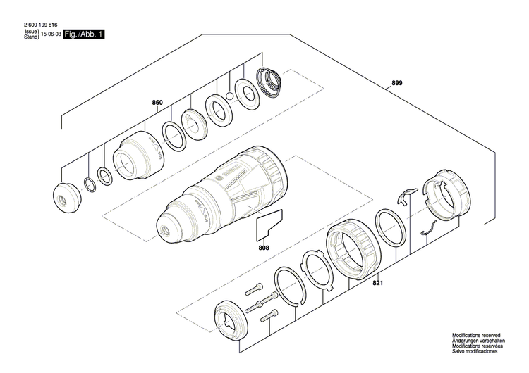 New Genuine Bosch 2609199944 Mounting Ring