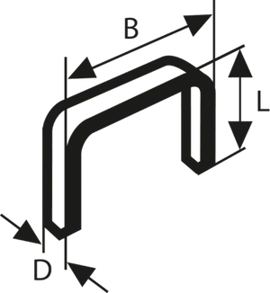 New Genuine Bosch 2609200213 Fine Wire Staple, Type 53 For Cordless / Pneumatic