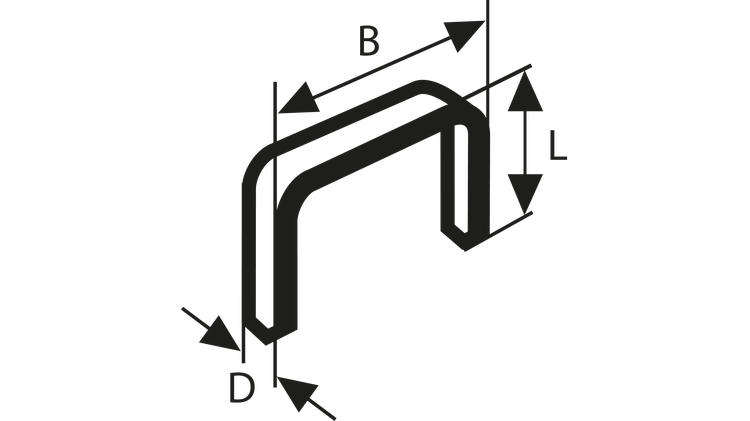 New Genuine Bosch 2609200215 Fine Wire Staple, Type 53 For Cordless / Pneumatic