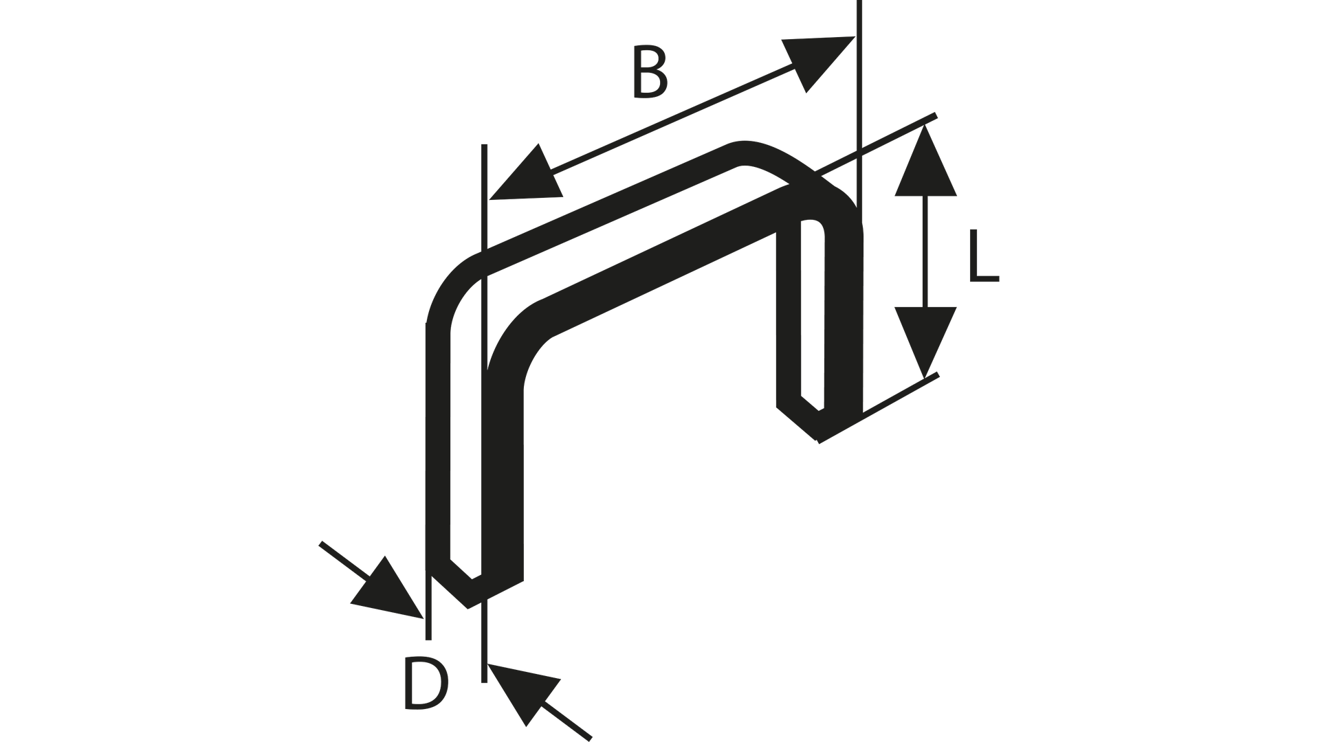 New Genuine Bosch 2609200217 Fine Wire Staple, Type 53 For Cordless / Pneumatic