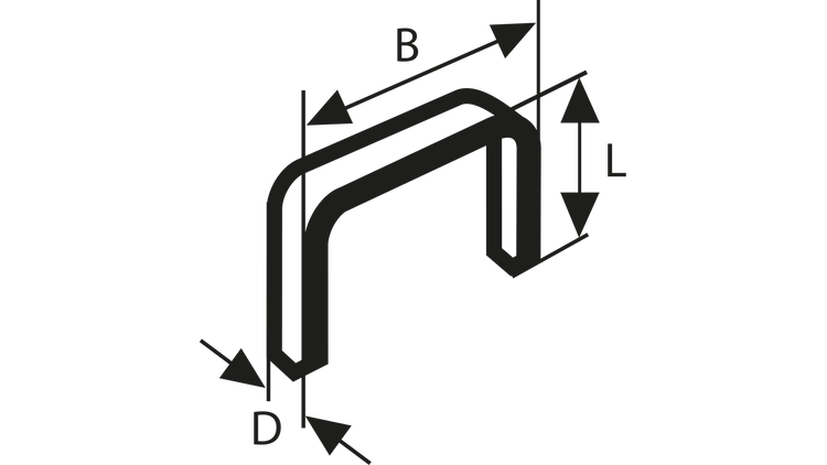 New Genuine Bosch 2609200217 Fine Wire Staple, Type 53 For Cordless / Pneumatic