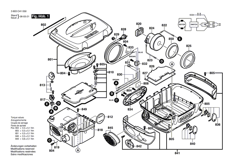 New Genuine Bosch 2609200372 Motor Flange