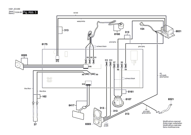New Genuine Bosch 2609200398 Magnet