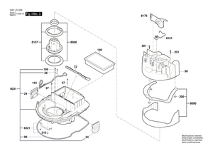 New Genuine Bosch 2609200443 Sticker