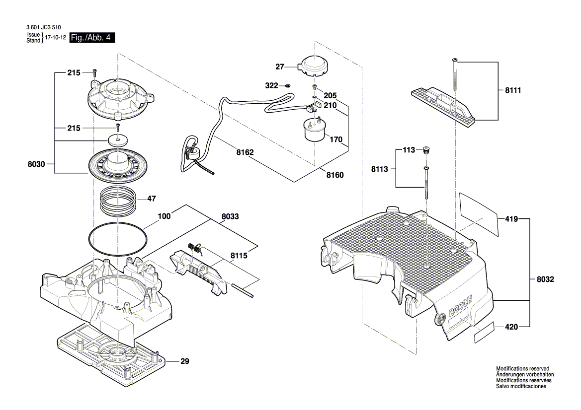 New Genuine Bosch 2609200461 Fastening Part