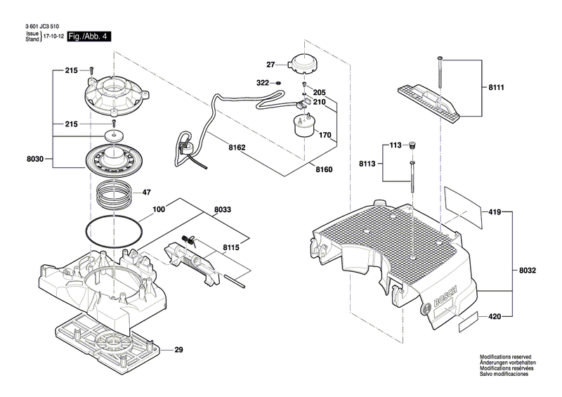 New Genuine Bosch 2609200461 Fastening Part