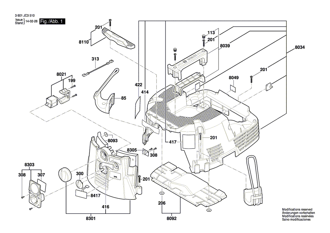 New Genuine Bosch 2609200461 Fastening Part