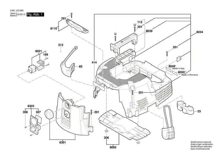 New Genuine Bosch 2609200487 Housing