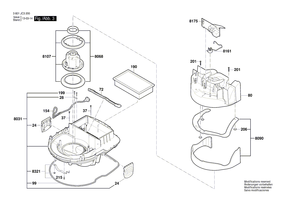 New Genuine Bosch 2609200488 Container