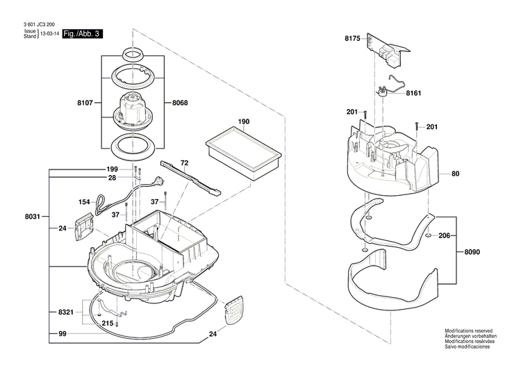 New Genuine Bosch 2609200488 Container
