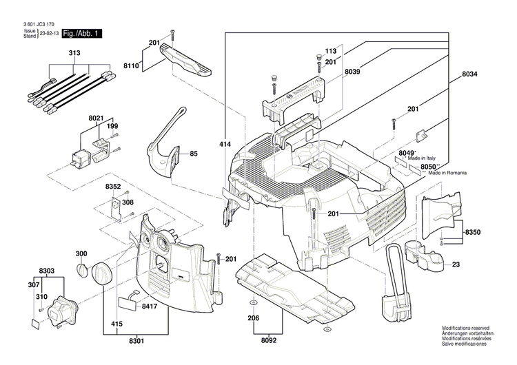 New Genuine Bosch 2609200498 Warning Plate
