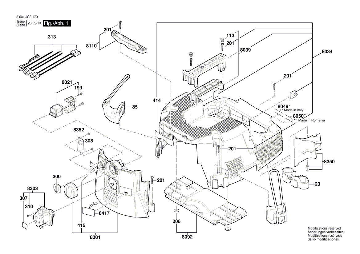 New Genuine Bosch 2609200549 Nameplate