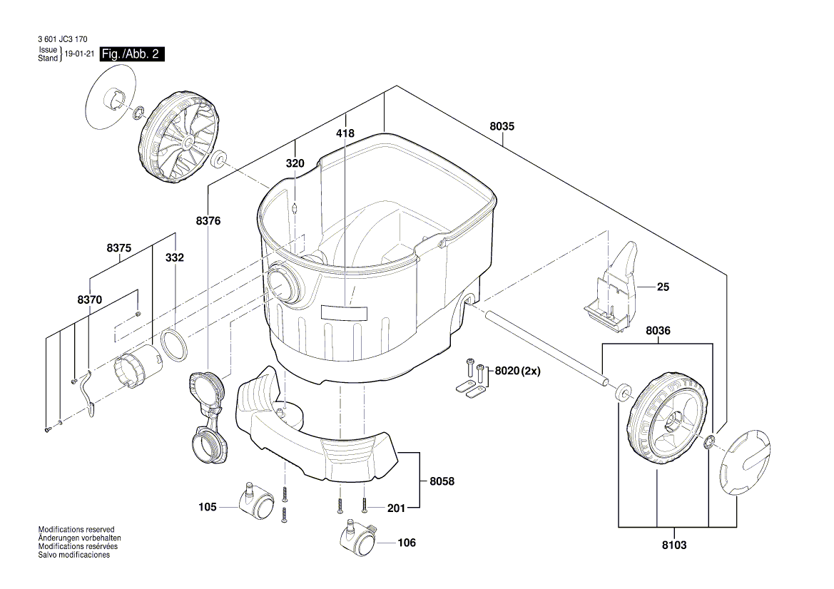 New Genuine Bosch 2609200553 Mains Cable