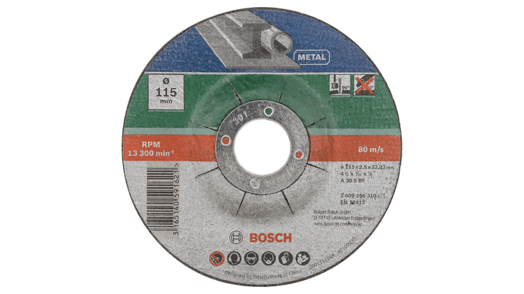 New Genuine Bosch 2609256332 Cutting Disc for Metal Depressed Centre Set 5