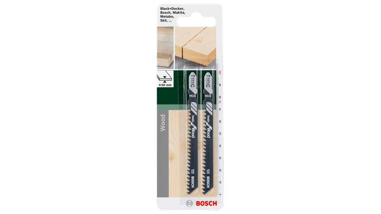 New Genuine Bosch 2609256716 T111C Jigsaw Blade HCS Jigsaw Blades for Wood