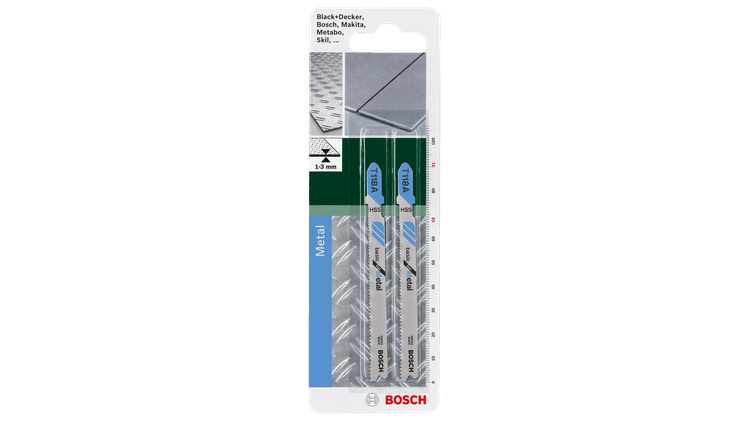 New Genuine Bosch 2609256729 Jigsaw blade HSS, T 118 A Jigsaw Blades for Metal