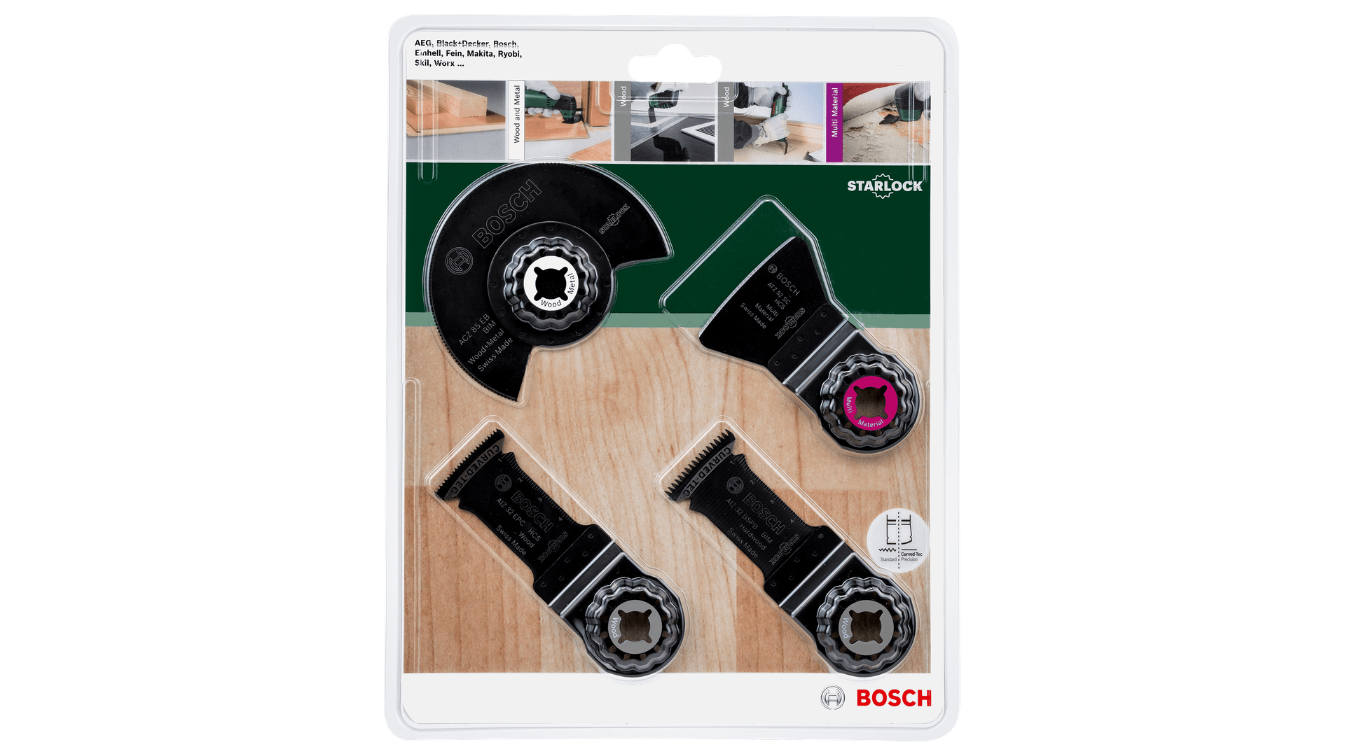 New Genuine Bosch 2609256979 Starlock Set Floor and Installation 4 Pieces