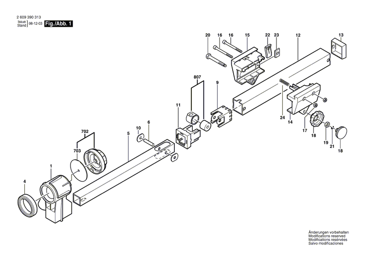 New Genuine Bosch 2609390338 Suction Piece