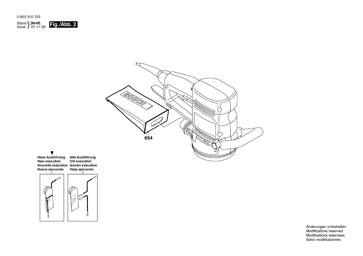 New Genuine Bosch 2609992619 Brush Plate