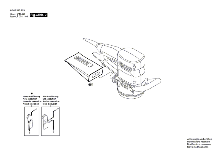 New Genuine Bosch 2609992619 Brush Plate