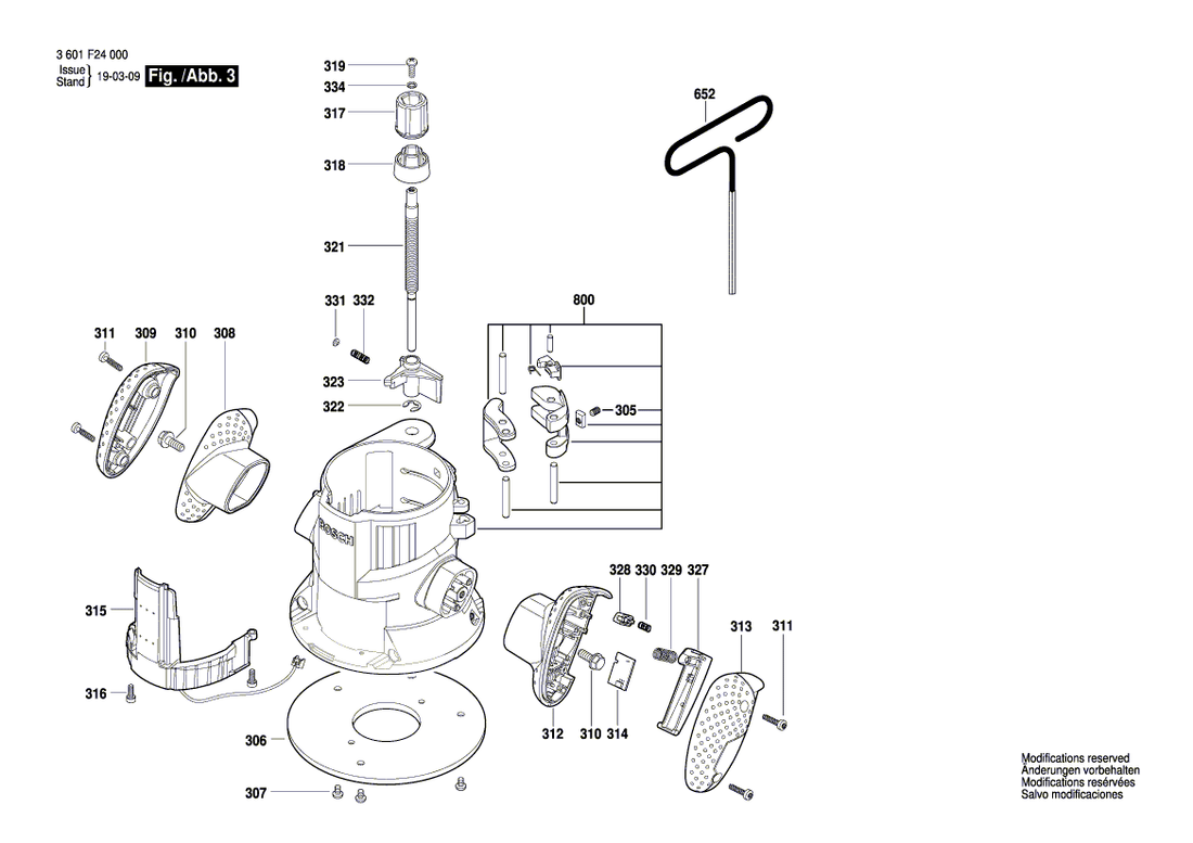 New Genuine Bosch 2610000606 Triggering Button