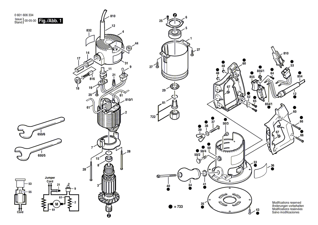 New Genuine Bosch 2610001496 Assembly