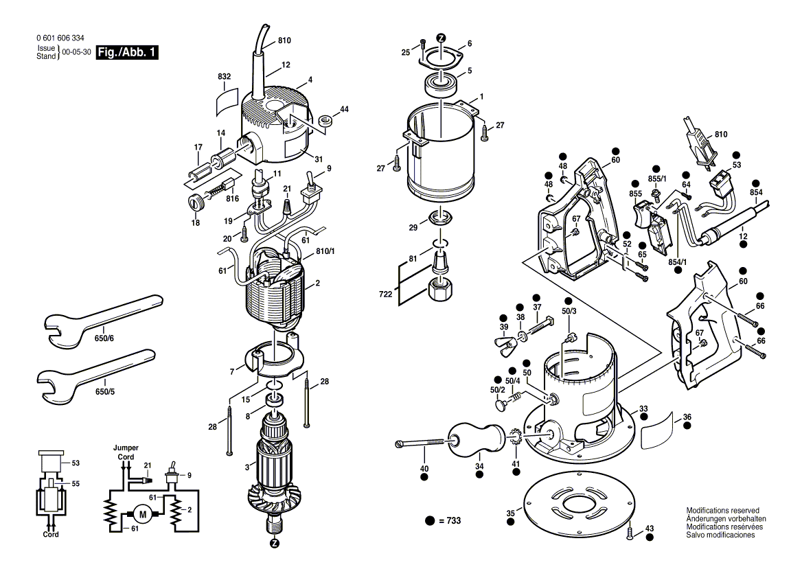 New Genuine Bosch 2610001496 Assembly