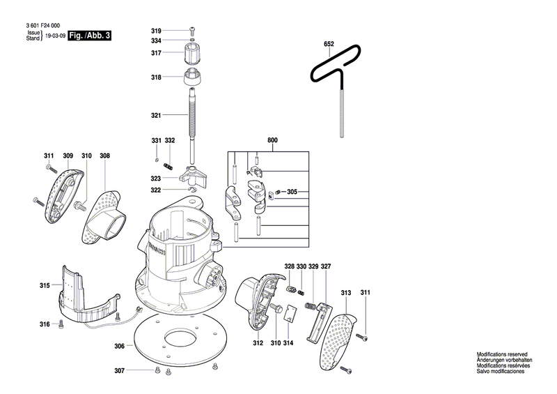 New Genuine Bosch 2610001599 Retaining ring