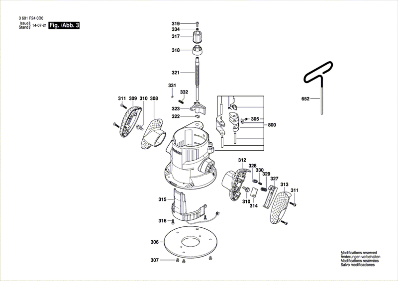 New Genuine Bosch 2610003062 Retaining ring