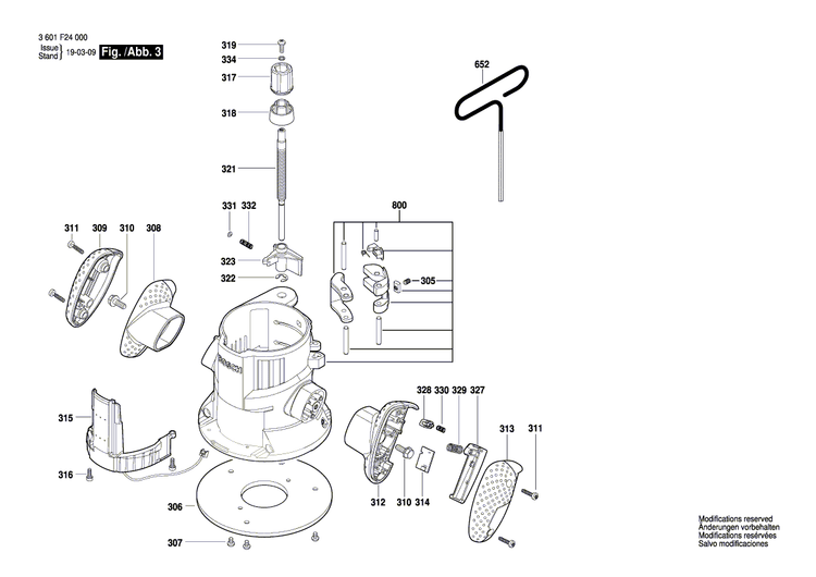 New Genuine Bosch 2610003970 Assembly