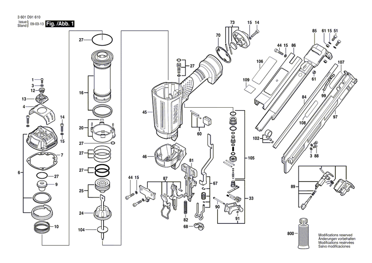 New Genuine Bosch 2610005307 Shock Absorber