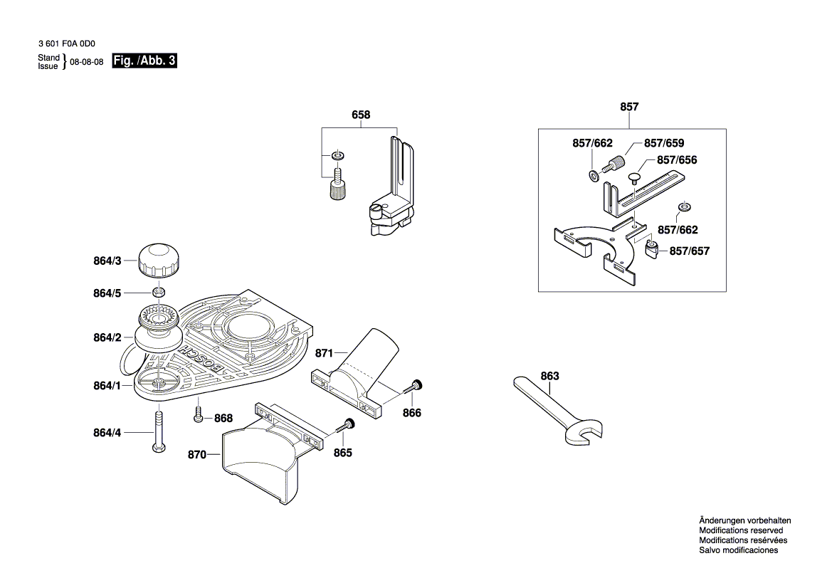 New Genuine Bosch 2610008113 Edge Guide