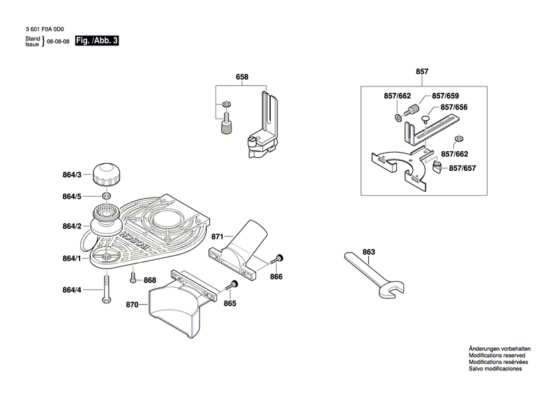 New Genuine Bosch 2610008113 Edge Guide