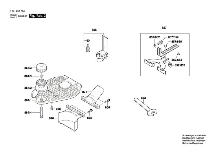 New Genuine Bosch 2610008113 Edge Guide