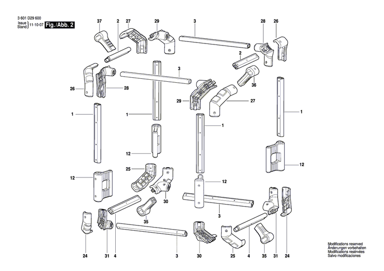 New Genuine Bosch 2610008355 Housing Base
