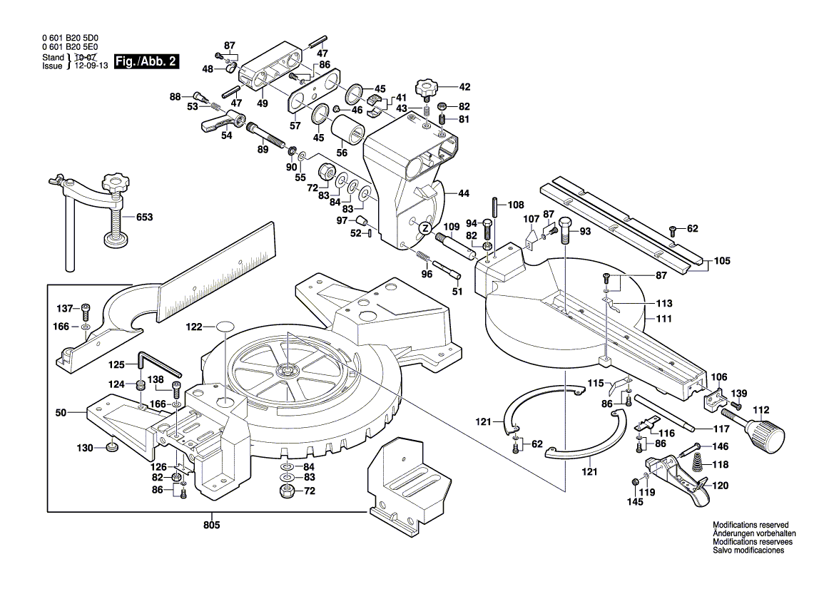 New Genuine Bosch 2610009615 Quick-Clamping Device
