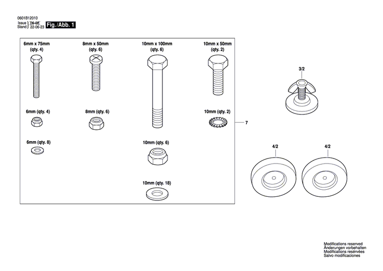 New Genuine Bosch 2610009637 Wheel