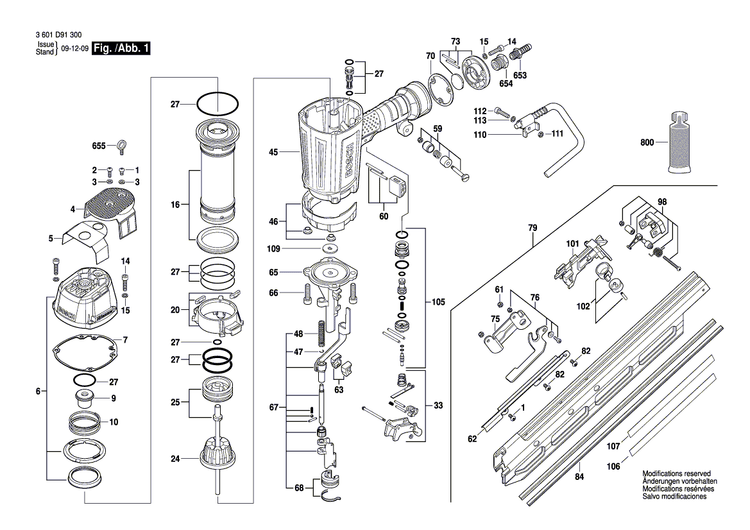 New Genuine Bosch 2610011089 Warning Label