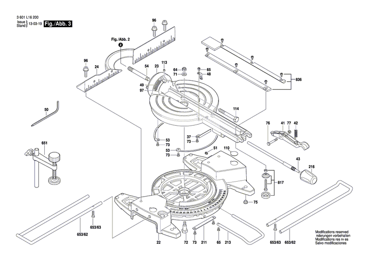 New Genuine Bosch 2610011859 Nameplate