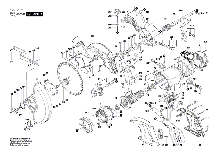 New Genuine Bosch 2610011859 Nameplate
