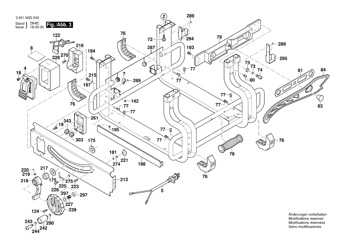 New Genuine Bosch 2610015073 Plate