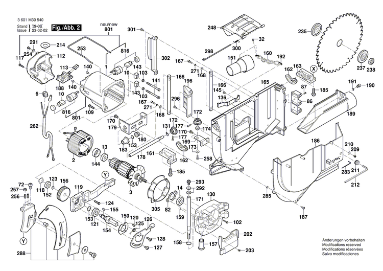 New Genuine Bosch 2610015074 Rail
