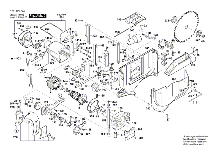 New Genuine Bosch 2610017113 Switch