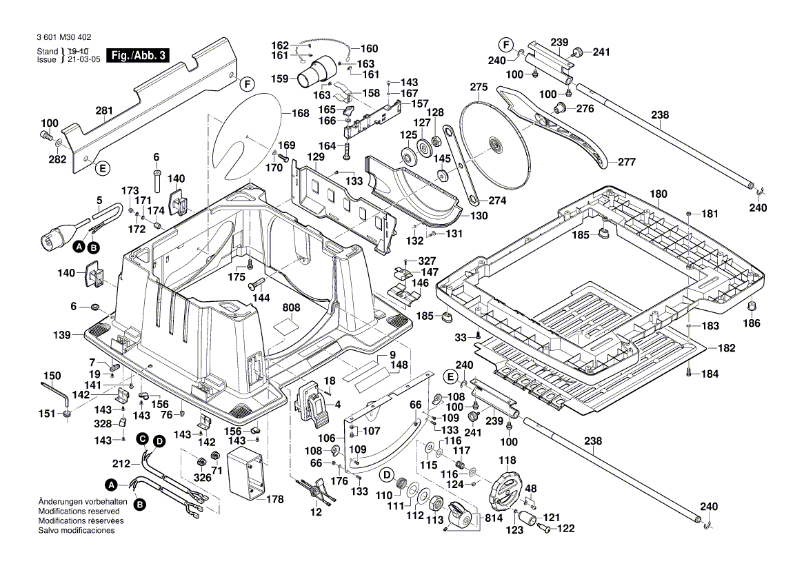 New Genuine Bosch 2610018234 Cover Plate