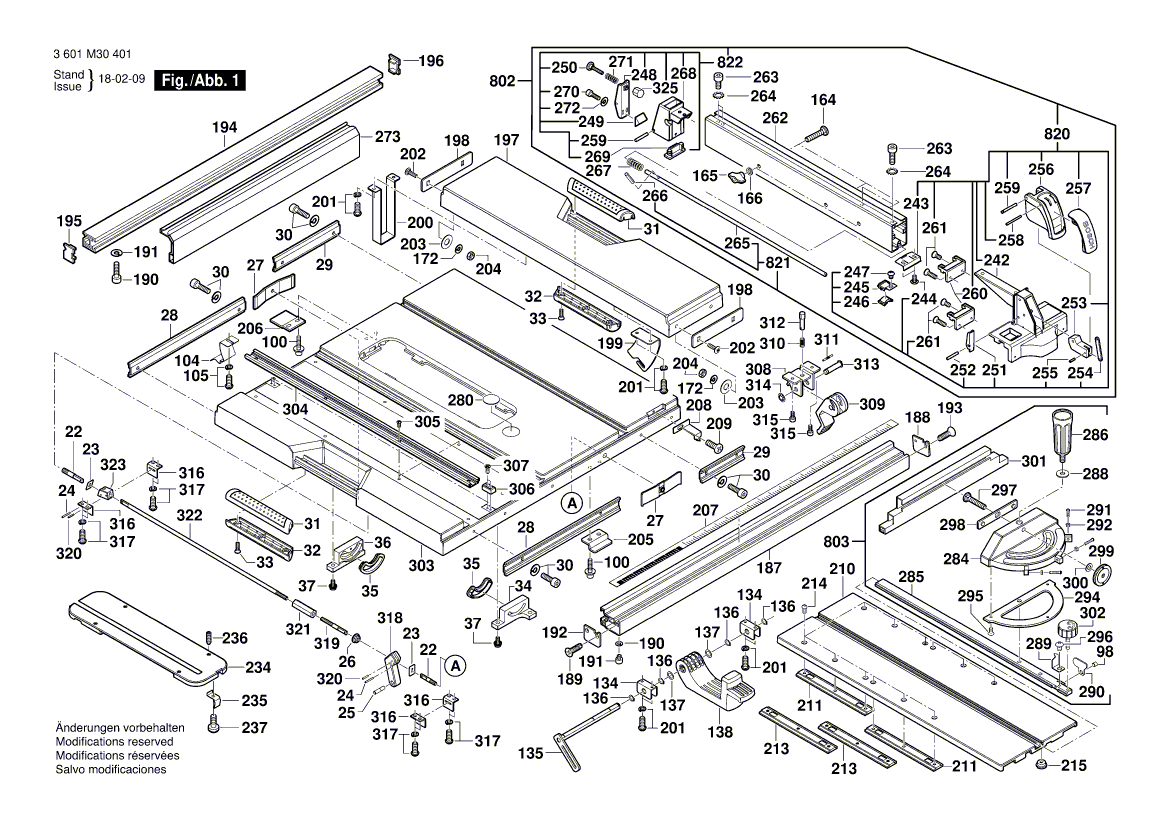 New Genuine Bosch 2610018316 Profile Rail