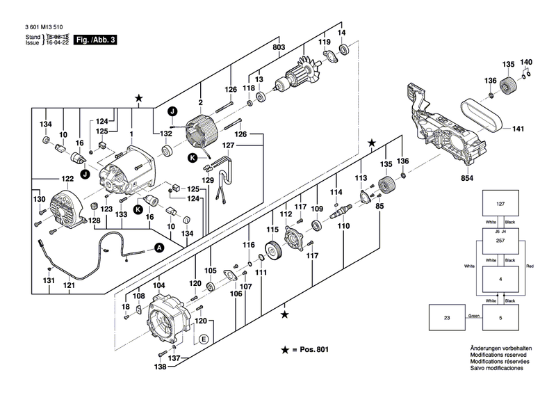 New Genuine Bosch 2610026713 Rear Panel