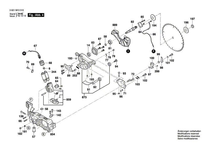 New Genuine Bosch 2610026744 Table