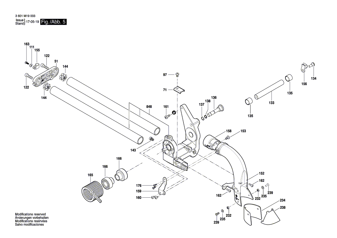 New Genuine Bosch 2610027046 Bracket