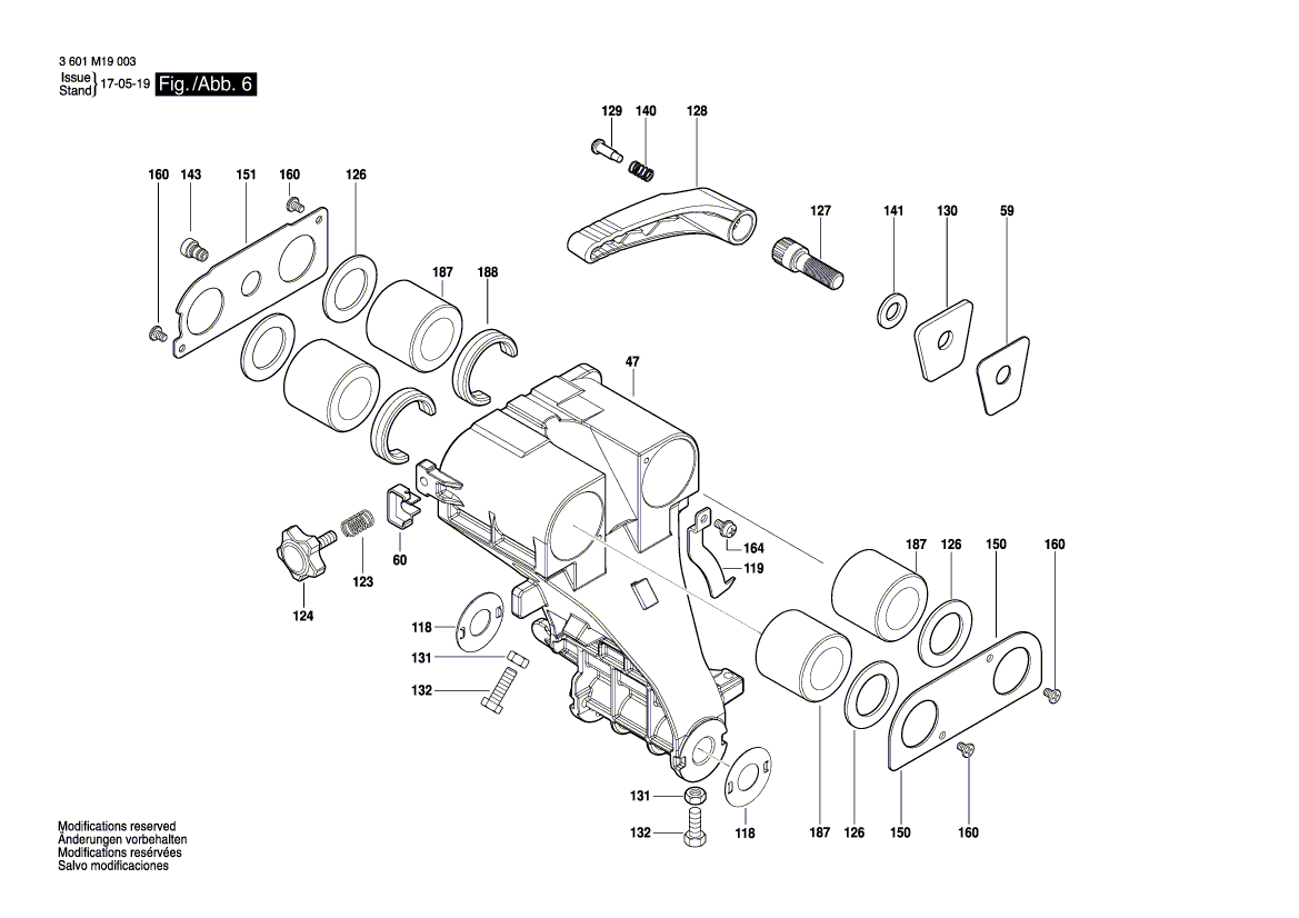New Genuine Bosch 2610027046 Bracket